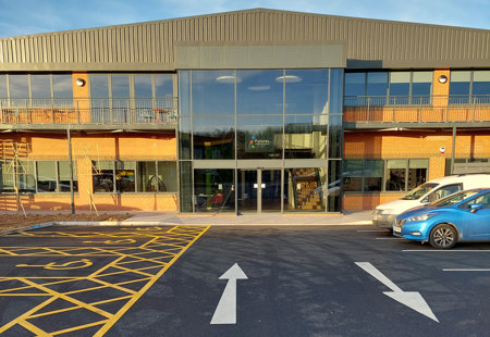 Photograph of the exterior of an office building - Futures House