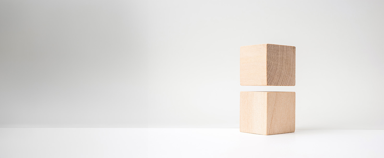 Two Wooden Blocks Banner