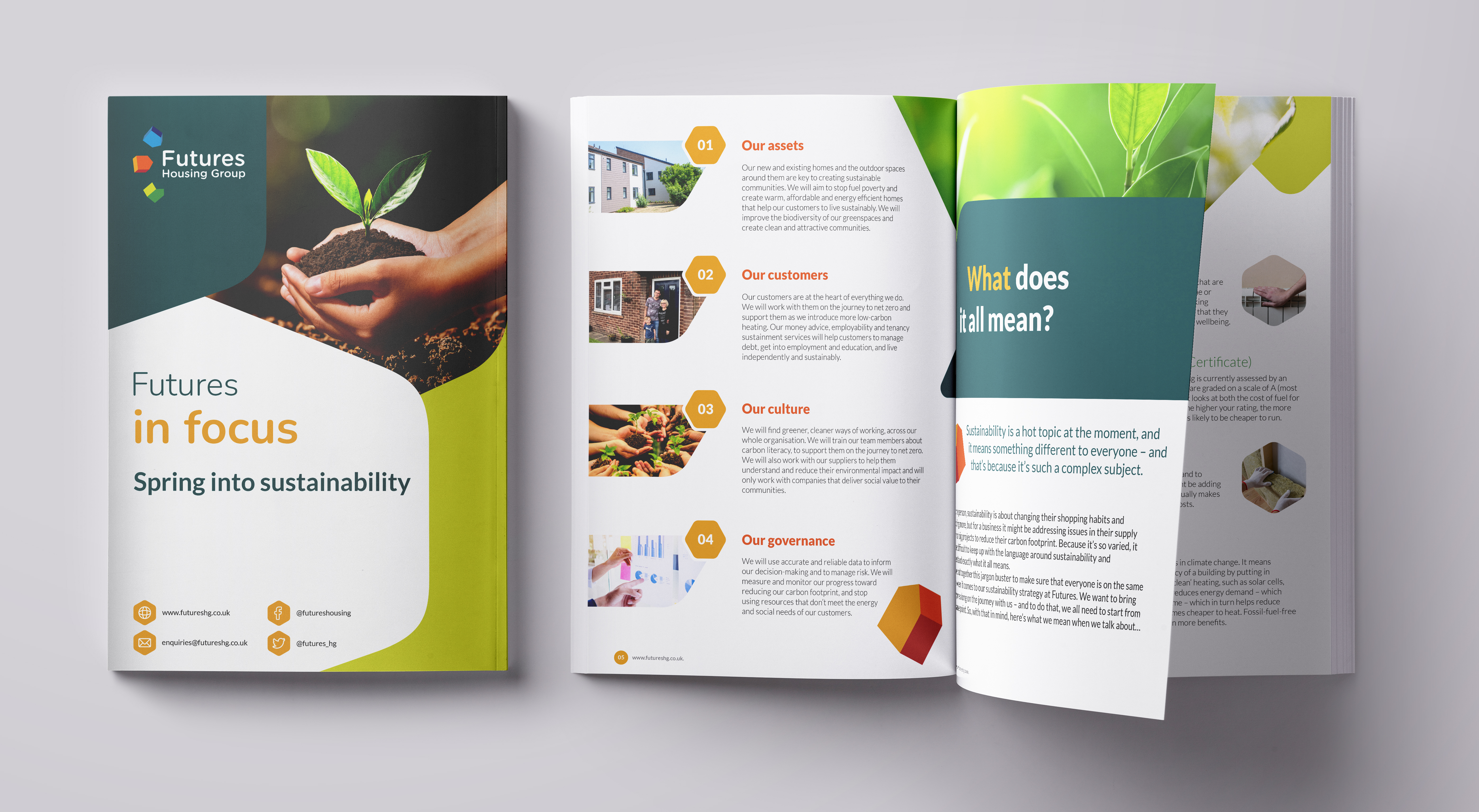Spring Magazine Mockup